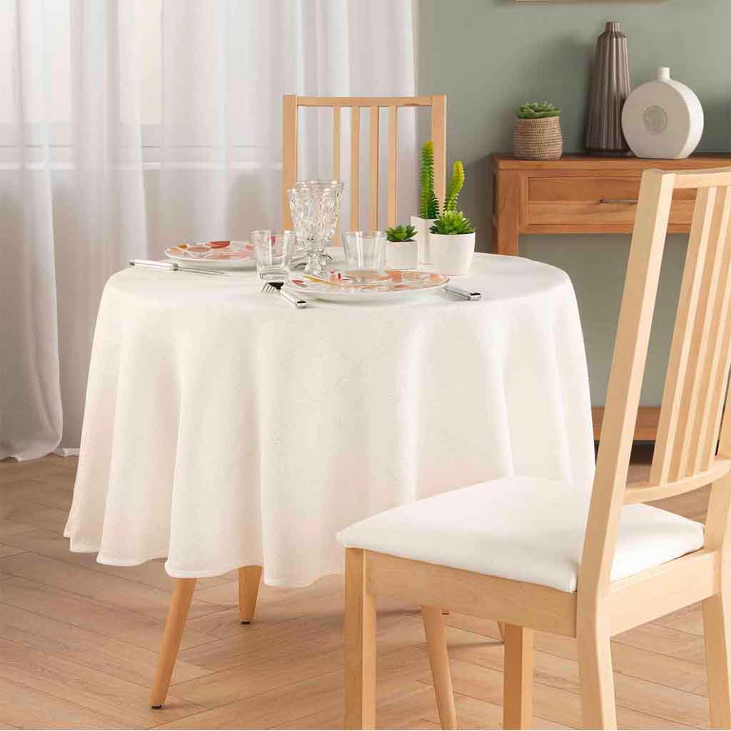 Nappe ronde diam:180cm Jacquard Stella