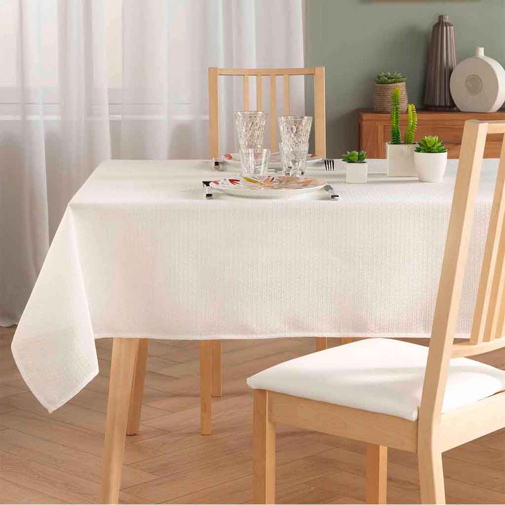 Nappe rectangle 140x250cm Jacquard Stella