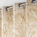 Rideau à oeillets 140x240cm 60% coton 40% polyester imprimé DUNE