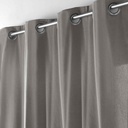 Rideau à oeillets 135x180cm 60% coton 40% polyester recyclé TWILY Gris