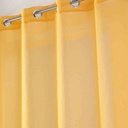 Panneau à oeillet 140x180cm voile sable SANDRA Jaune
