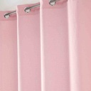 Panneau à oeillets 140x180cm voile tisse SOANE Rose
