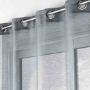 Panneau à oeillets 140x240cm voile sable Lissea gris