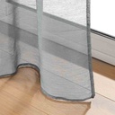 Panneau à oeillets 140x240cm voile sable Lissea gris