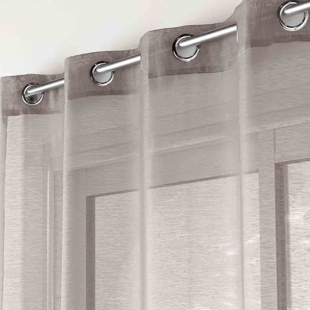 Panneau à oeillets 140x240cm voile sable Lissea taupe