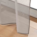 Panneau à oeillets 140x240cm voile sable Lissea taupe