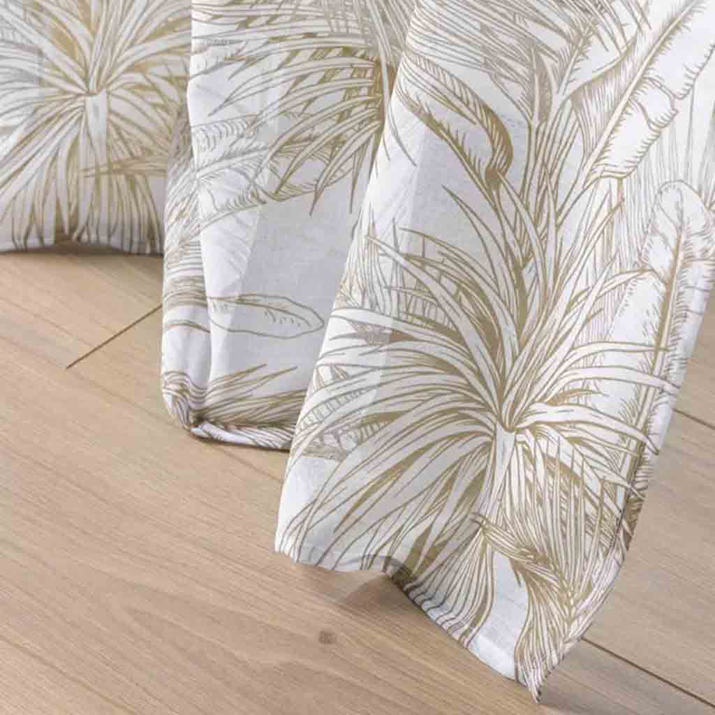 Panneau à oeillets 140x240cm voile sable imprime DUNE