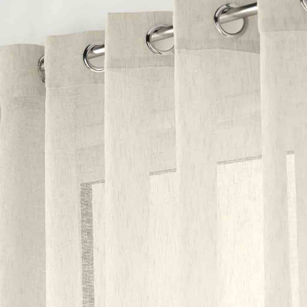 Panneau à oeillets 400x240cm voile tisse Carlin lin