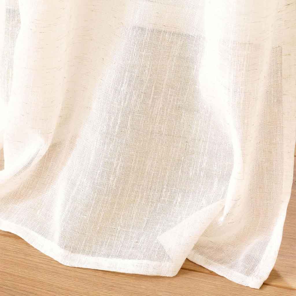 Panneau à oeillets 140x240cm voile sable applique Lotus