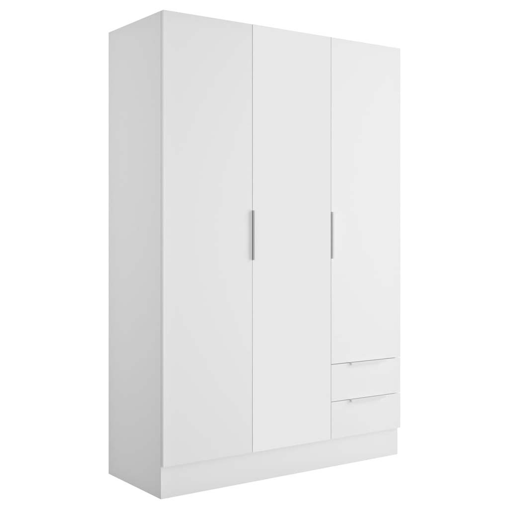 Armoire 3 portes 2 tiroirs H185xL122,6xP52,7cm
