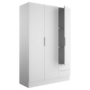 Armoire 3 portes 2 tiroirs H185xL122,6xP52,7cm