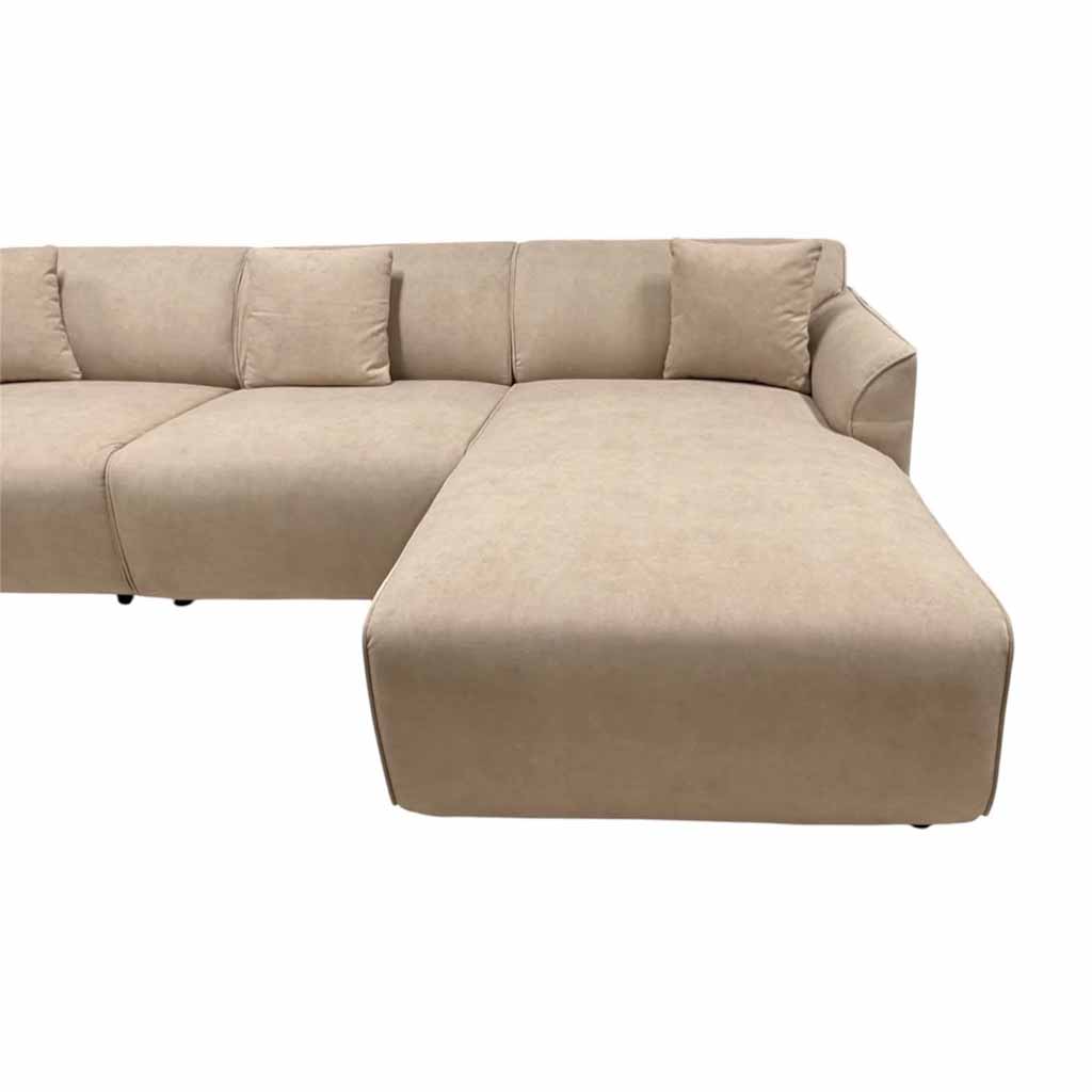 Sofa d'angle droite MILA H77xL282xM160cm Sand