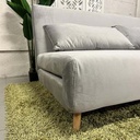 AD-LAH279N16P160-CR05 Canapé 3 places convertible lit CR5 Gris clair H82xL160xP95 - Couchage H26xL160xP190 vue2.