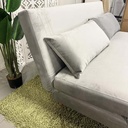 AD-LAH279N16P160-CR05 Canapé 3 places convertible lit CR5 Gris clair H82xL160xP95 - Couchage H26xL160xP190 vue3
