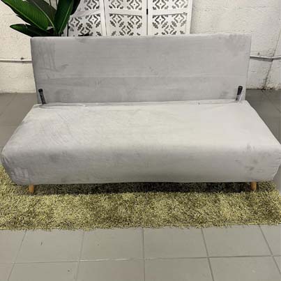 AD-LAH279N16P160-CR05 Canapé 3 places convertible lit CR5 Gris clair H82xL160xP95 - Couchage H26xL160xP190 vue4