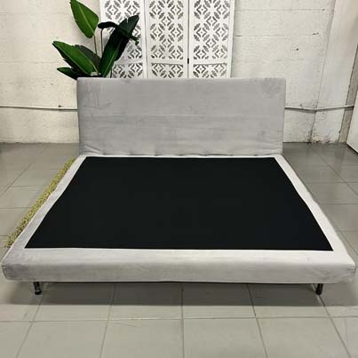 AD-LAH279N16P160-CR05 Canapé 3 places convertible lit CR5 Gris clair H82xL160xP95 - Couchage H26xL160xP190 vue5