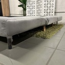 AD-LAH279N16P160-CR05 Canapé 3 places convertible lit CR5 Gris clair H82xL160xP95 - Couchage H26xL160xP190 détails pieds2