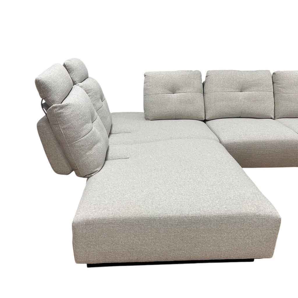 MIN-MB24138-M01G Sofa d'angle 89x320x179 Beige Gauche vue2
