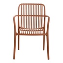 Fauteuil 83*55,5*58 Orange terracotta