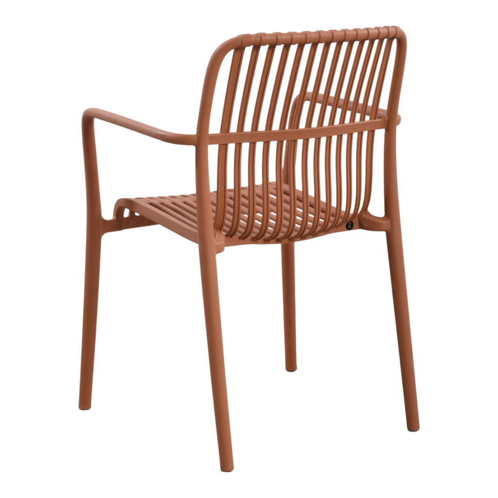 Fauteuil 83*55,5*58 Orange terracotta