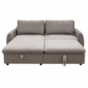 Sofa d'angle réversible CLOUD L239xP49xH90cm/méridienne L165xH50cm couchage 180x200cm Gris