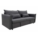 Sofa convertible 2 places Gris H12xL212xP100cm / couchage H45xL148xP190cm vue2