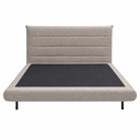 Canape convertible Marron clair H42xL145xP65cm / couchage H24xL145xP190cm vue2