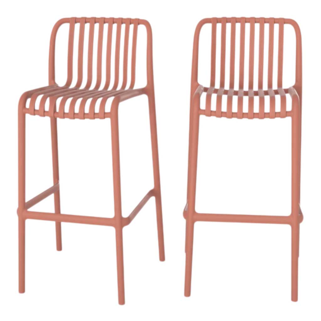 Chaise de bar 105*52,5*54 Orange Terracotta vue4