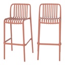 Chaise de comptoir 95*51*52 Orange Terracotta
