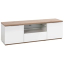 Meuble TV MUNDI 2 portes + 1 tiroir H51xL160xP40cm vue3