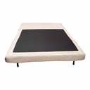 Canapé convertibre Gris H40xL120xP65cm / couchage H24xL120xP190 cm vue3