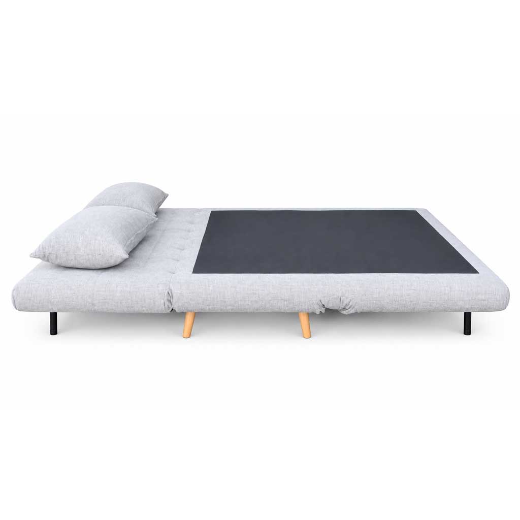 AD-LAH279N9-P140-6#N1-452 Canape convertible Gris H42xL145xP65cm / couchage H24xL145xP190cm vue5