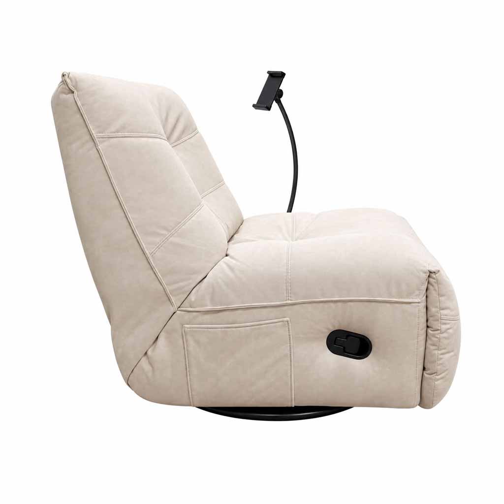 UT-WINNIE-CLOUD-03 Recliner WINNIE avec support téléphone H90xL85xP89cm Sand vue3