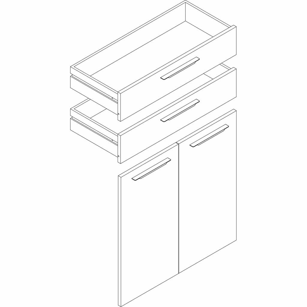 Porte pour étagère (x2) 