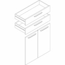 Porte pour étagère (x2) 