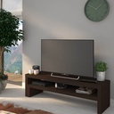 TRA-9145 Meuble TV WENGUE modulable L138xP39xH40cm vue2