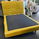 AD-LAH279N17P100-EI2 Canape 1 place convertible lit EI2 Jaune Moutarde H82xL100xP90 - Couchage H26xL100xP190 vue2