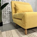 AD-LAH279N16P76-BT18 Fauteuil convertible lit BT18 Jaune H80xL76xP85 - Couchage H26xL76xP190 vue2
