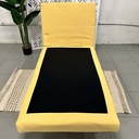 AD-LAH279N16P76-BT18 Fauteuil convertible lit BT18 Jaune H80xL76xP85 - Couchage H26xL76xP190 vue3