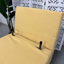 AD-LAH279N16P76-BT18 Fauteuil convertible lit BT18 Jaune H80xL76xP85 - Couchage H26xL76xP190 détails pieds1