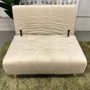 AD-LAH279N17P100-CR01 Canapé 1 place convertible lit CR01 Marron crème H82xL100xP90 - Couchage H26xL100xP190 détails pieds1