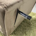 AD-LAH279N17P100-CR02 Canape 1 place convertible lit CR02 Café H82xL100xP90 - Couchage H26xL100xP190 vue4