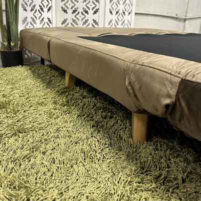 AD-LAH279N17P100-CR02 Canape 1 place convertible lit CR02 Café H82xL100xP90 - Couchage H26xL100xP190 vue9