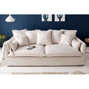 UT-HOBART-VENICE-SD346-1 Sofa 3 places 100% déhoussable Natural HOBART H84xL212xP104cm vue2