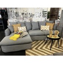 UT-HOBART-VENICE-SD346-12-G Sofa d'angle 100% déhoussable Gris Gauche HOBART H84xL265xP158-104cm vue3