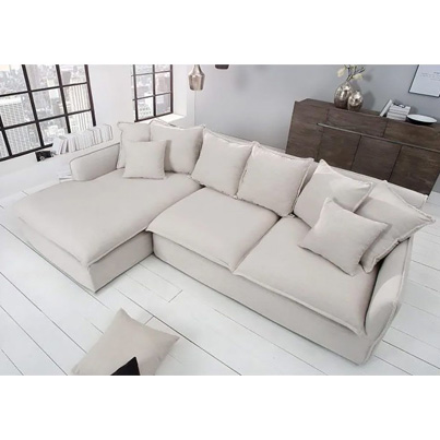 UT-HOBART-VENICE-SD346-1-G Sofa d'angle 100% déhoussable Natural Gauche HOBART H84xL265xP158-104cm vue3
