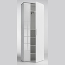 COM-AR4744K56104 Armoire GALAVERNA 2 portes H188xL70xP35cm vue porte mi ouverte