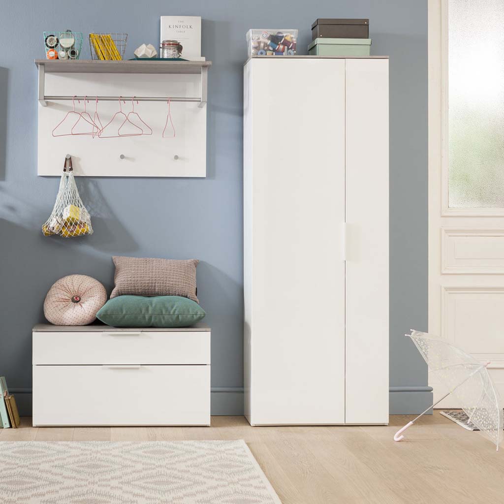 Armoire GALAVERNA 2 portes H188xL70xP35cm