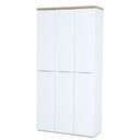 COM-AR3494K64904 Armoire MUNDI 6 portes et étagères ajustables H200xL101xP35cm vue de côté portes fermées