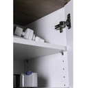 COM-AR3494K64904 Armoire MUNDI 6 portes et étagères ajustables H200xL101xP35cm vue détail intérieur